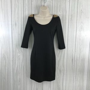 Charlotte Russe Punk Studded Little Black Dress